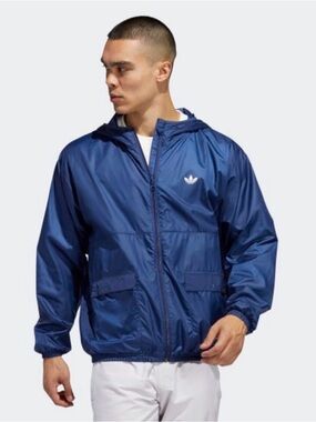 ADIDAS Lightweight Windbreaker Tech Indigo - Men’s XL - Like New